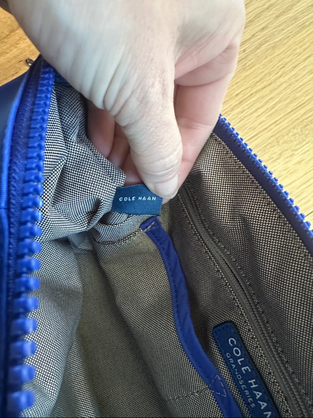Cole Haan Electric Blue Tote - Picture 6 of 8